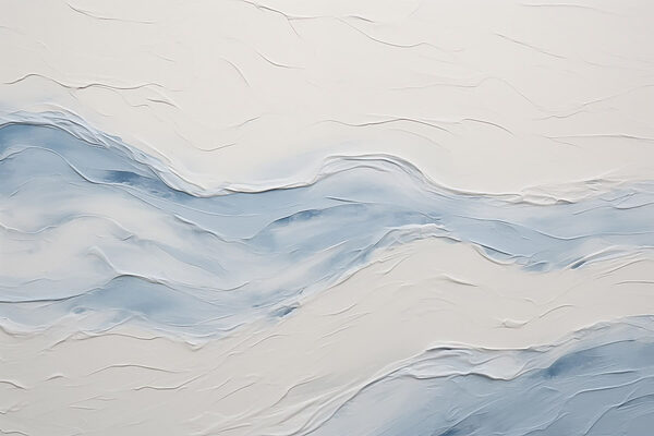 Soft waves in soothing blue tones