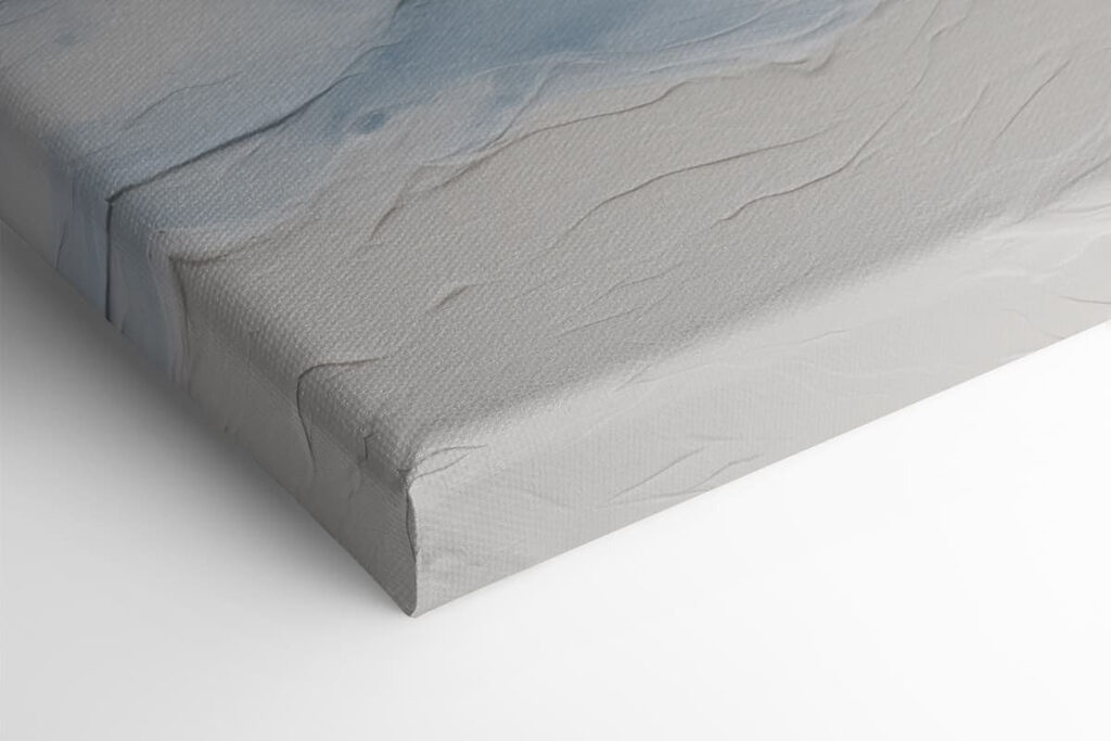 Soft waves in soothing blue tones