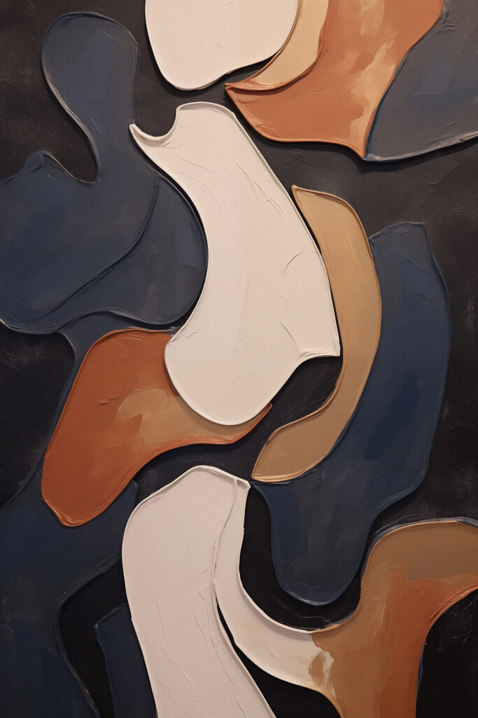 Abstract forms in harmonious colors Abstract forms in harmonious colors