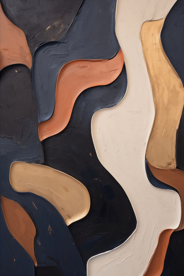 Flowing Colors in Abstract Design Flowing Colors in Abstract Design
