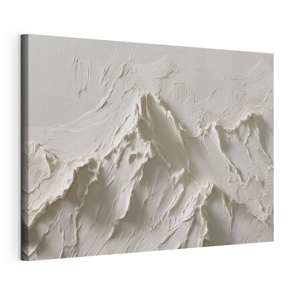 White wall with a mountain in the background White wall with a mountain in the background