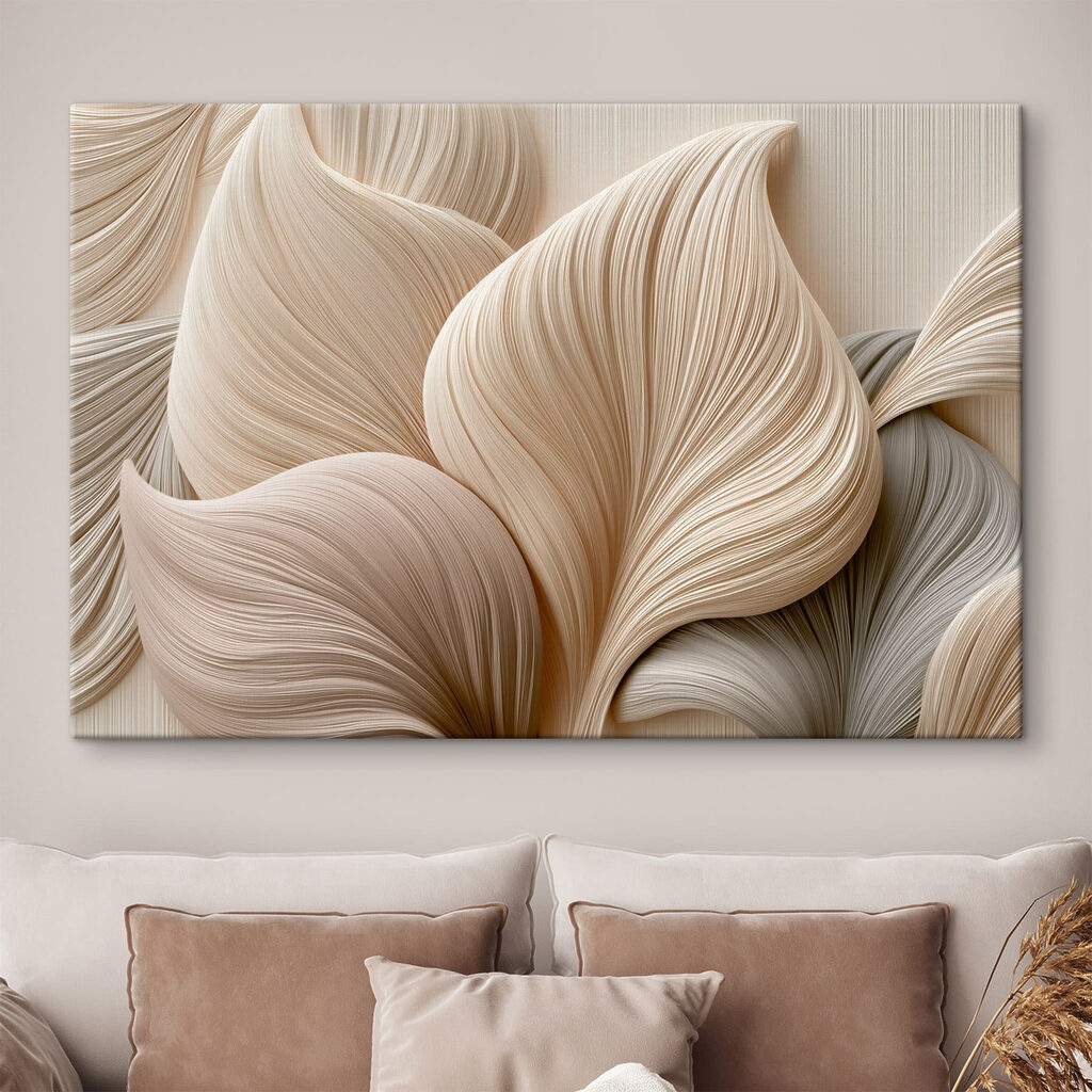 Flowing shapes in soft neutrals Flowing shapes in soft neutrals