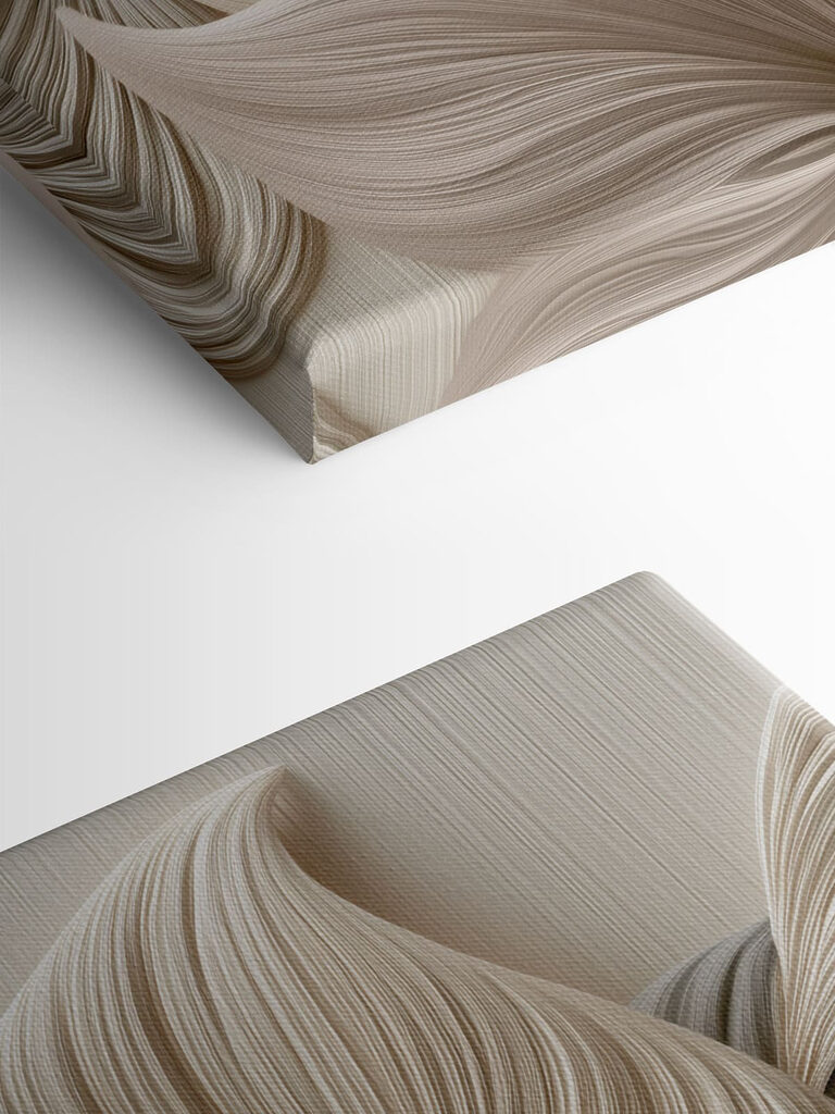 Flowing shapes in soft neutrals Flowing shapes in soft neutrals