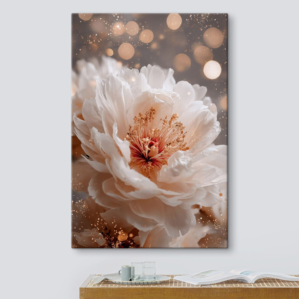 - Delicate flower in soft hues