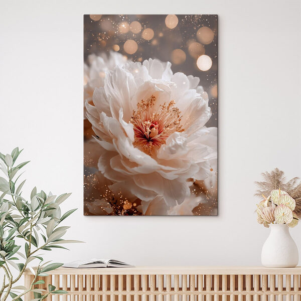 - Delicate flower in soft hues