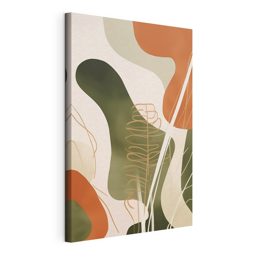 Abstract shapes in earthy tones