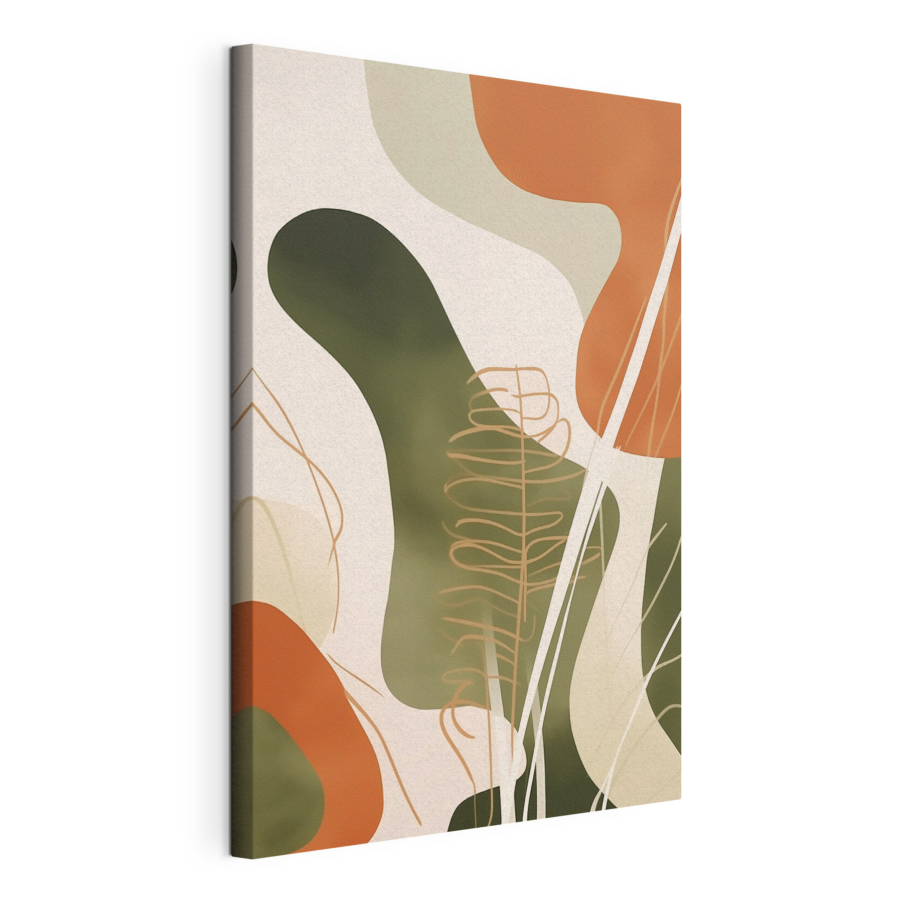 Abstract shapes in earthy tones