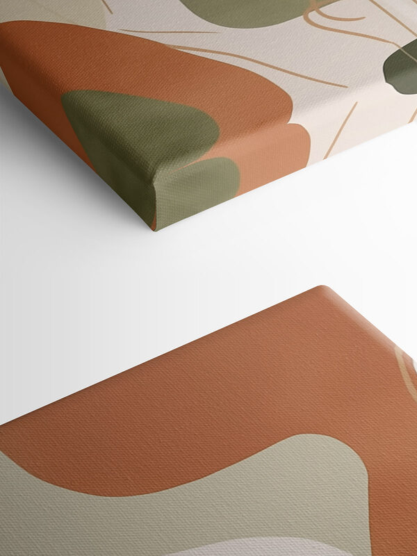 Abstract shapes in earthy tones