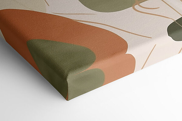 Abstract shapes in earthy tones