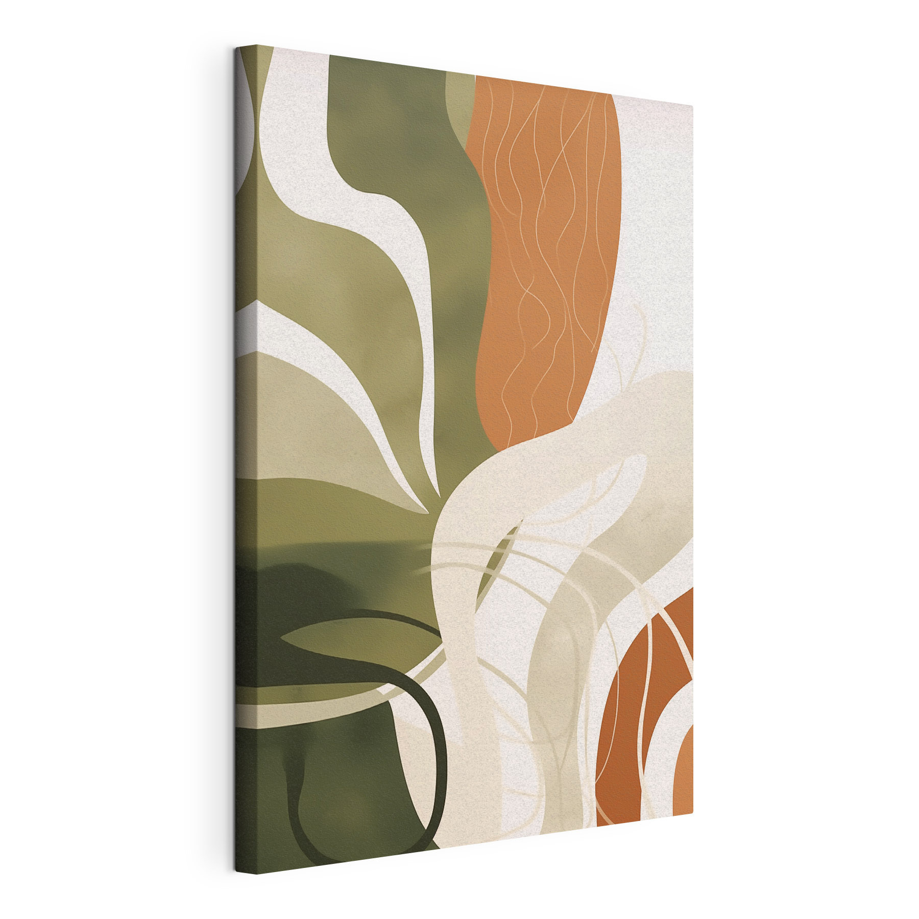 Flowing lines in earthy tones