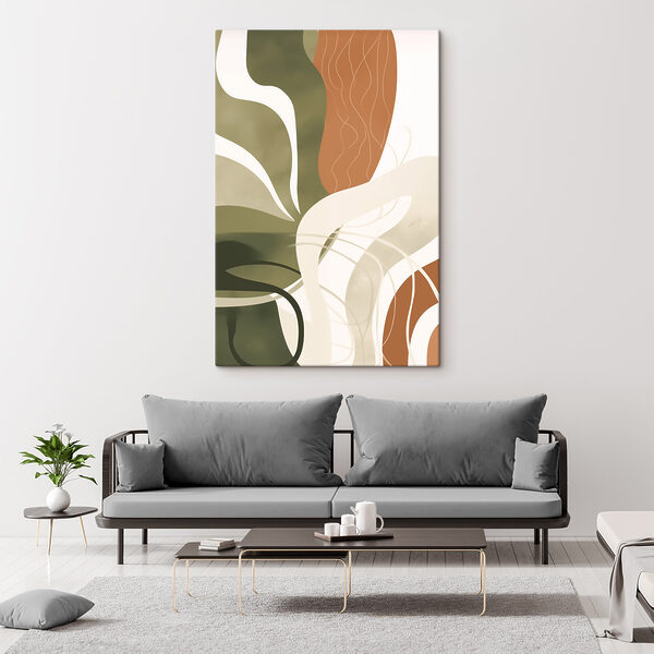 Flowing lines in earthy tones