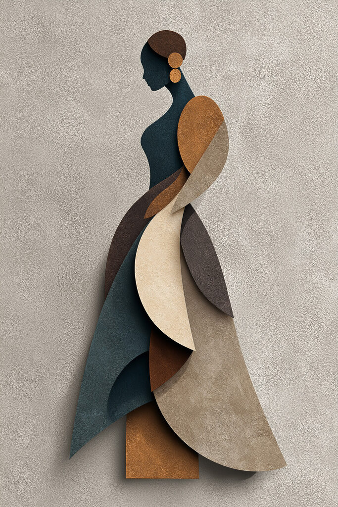 Woman in a dress