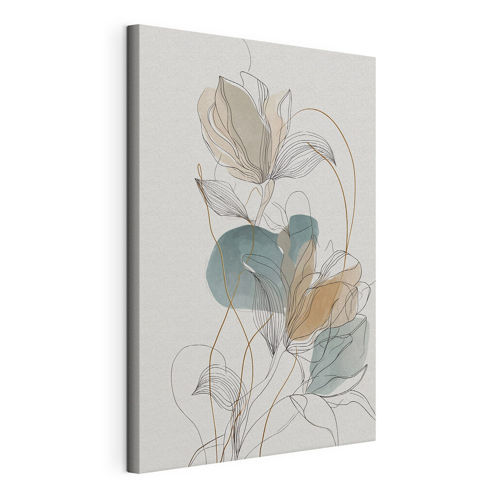 Ethereal floral line art design Ethereal floral line art design