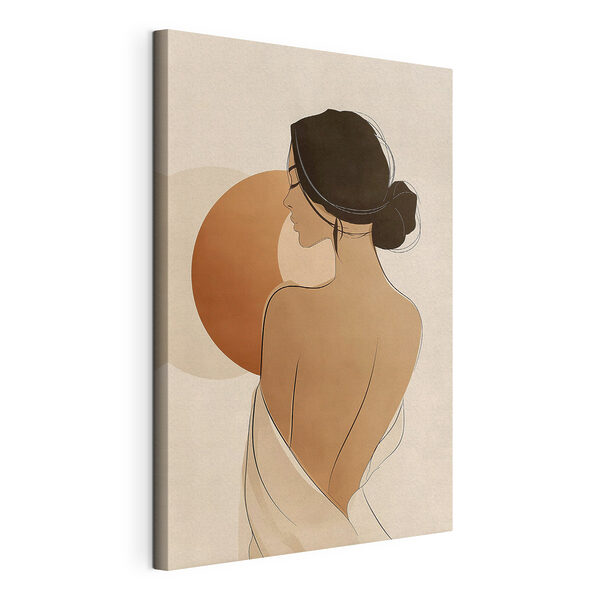 Woman with her back turned