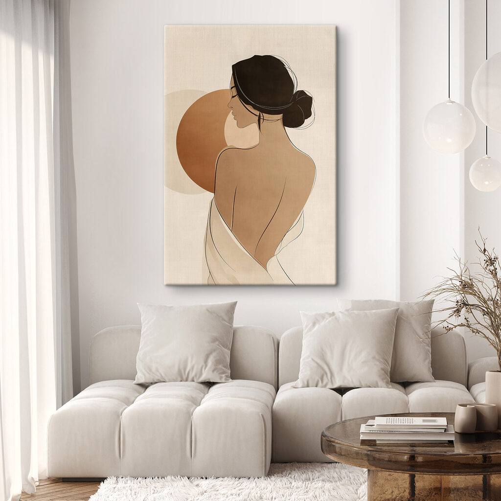 Woman with her back turned