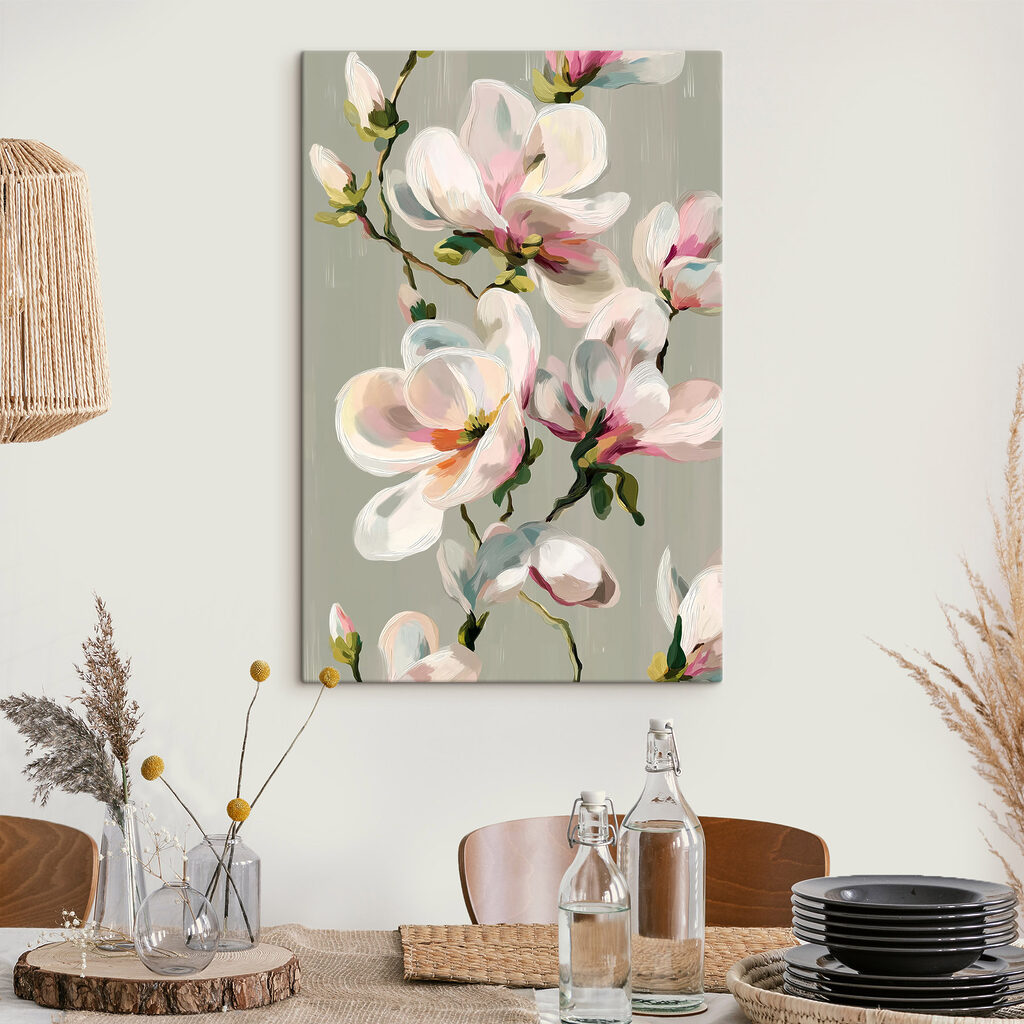 Soft blossoms in gentle hues