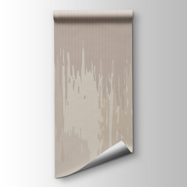 Abstract brush strokes in soft hues