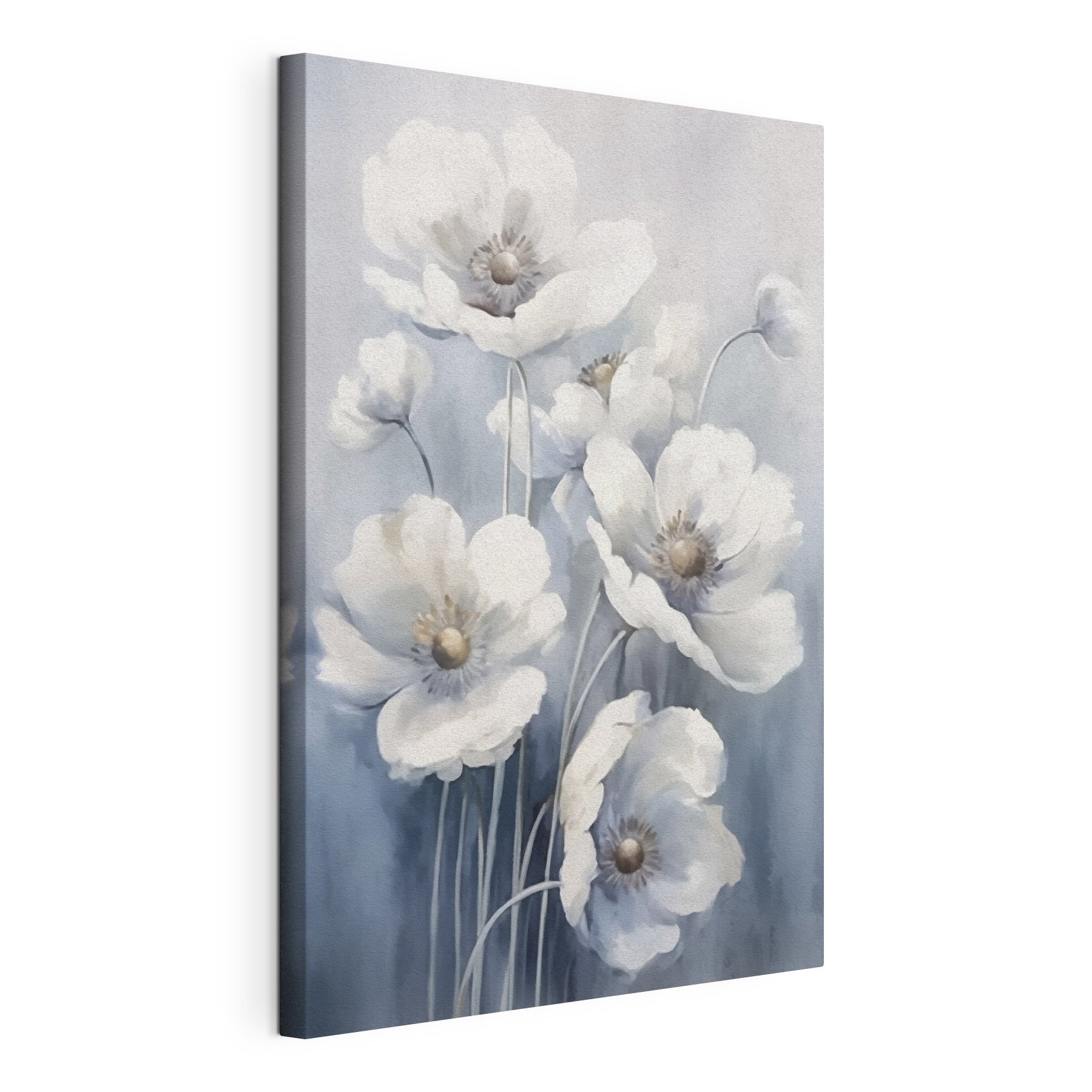 Painting of white flowers Painting of white flowers