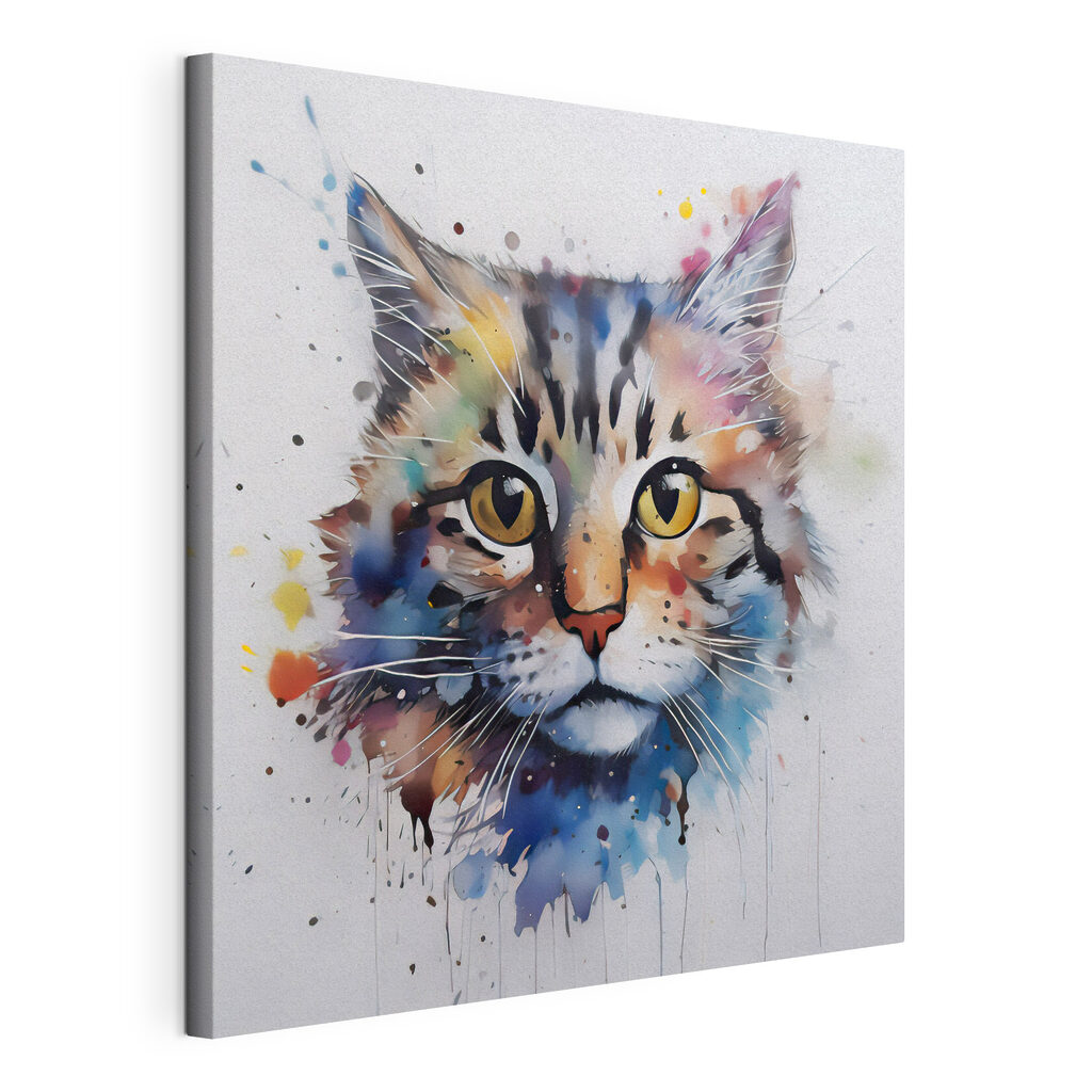 A painting of a cat