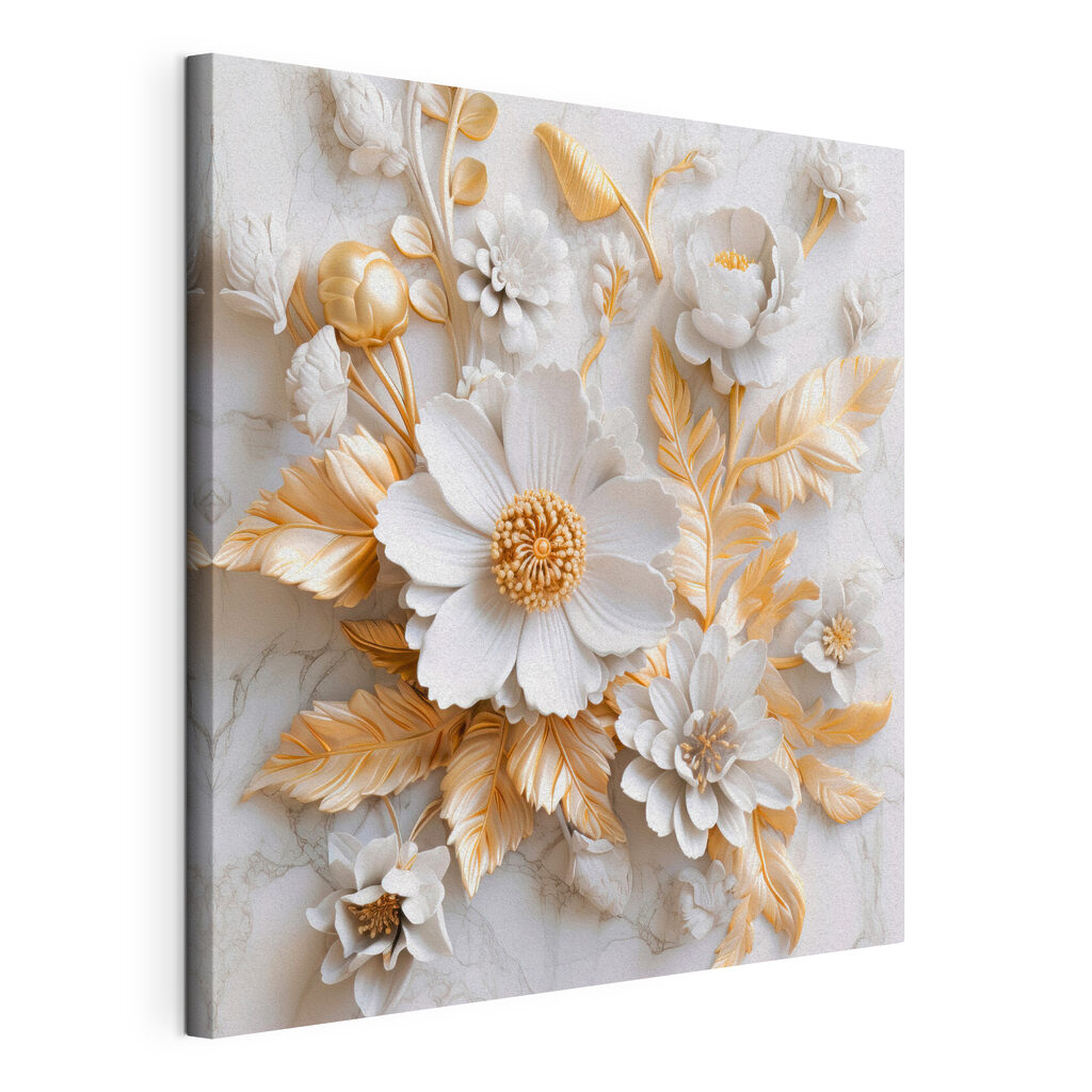 Elegant Floral Design in Cream and Beige Elegant Floral Design in Cream and Beige