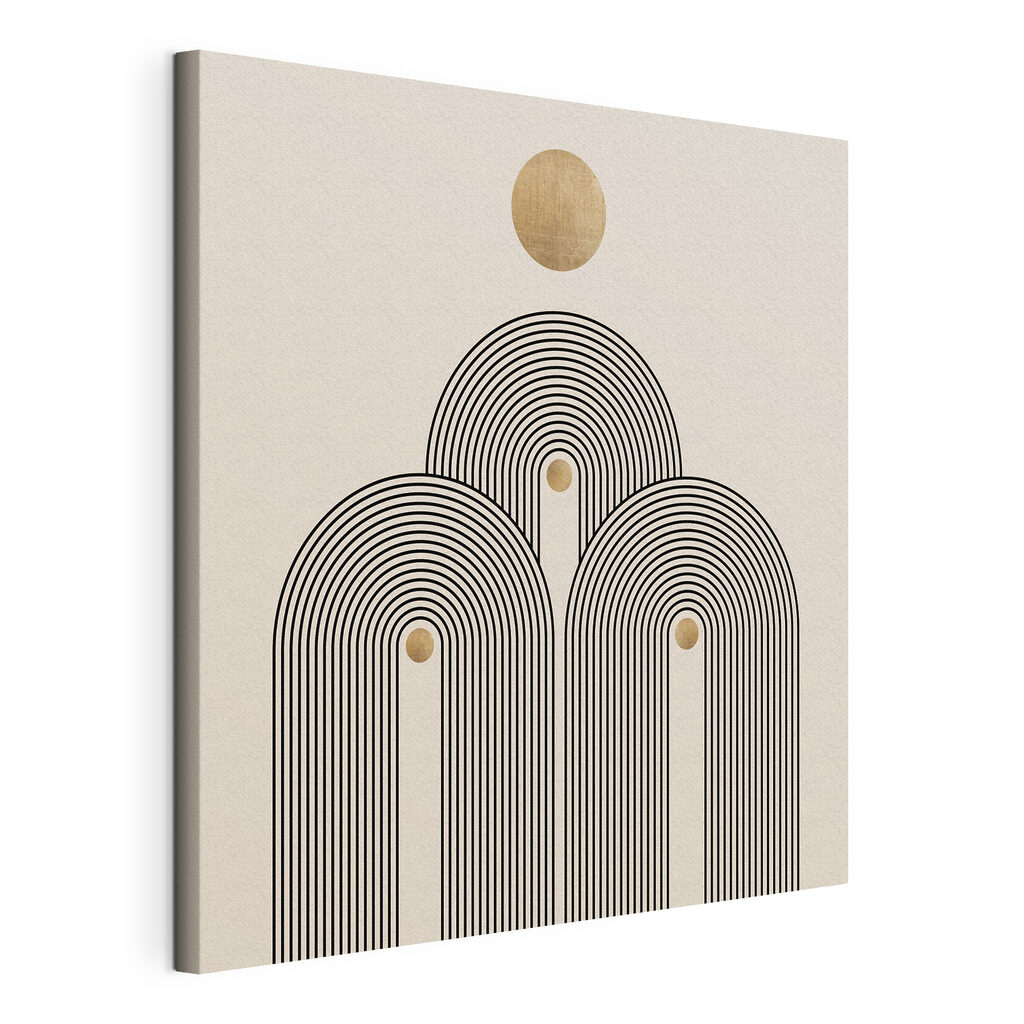 Sun-drenched arches in serene symmetry Sun-drenched arches in serene symmetry