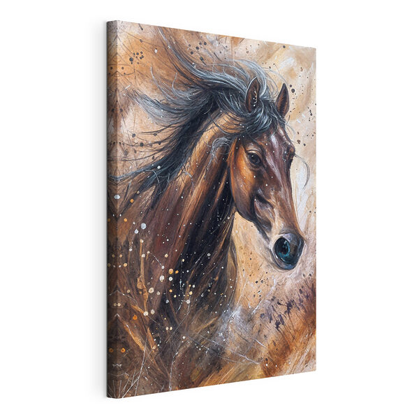 A painting of a horse