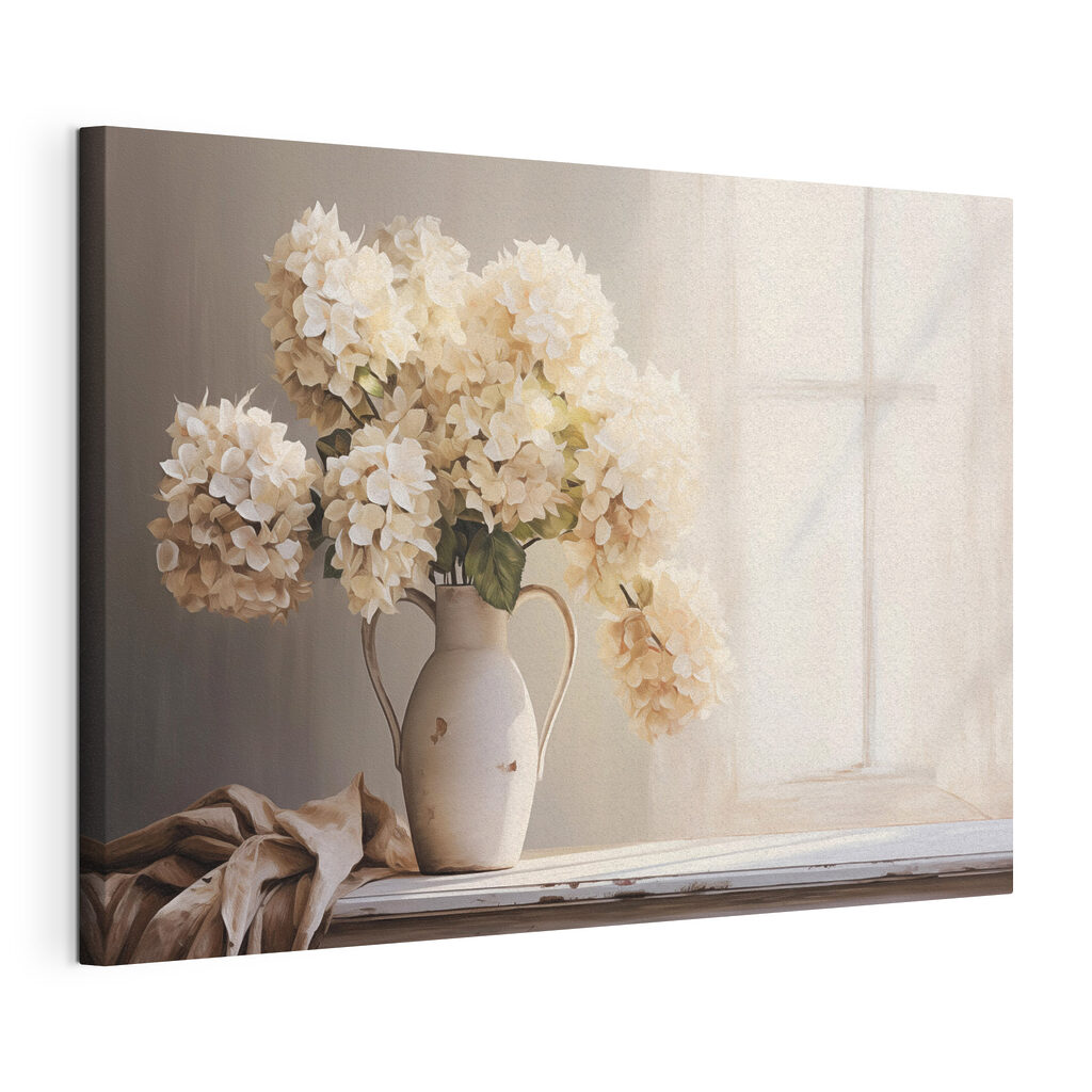 Painting of flowers in a vase