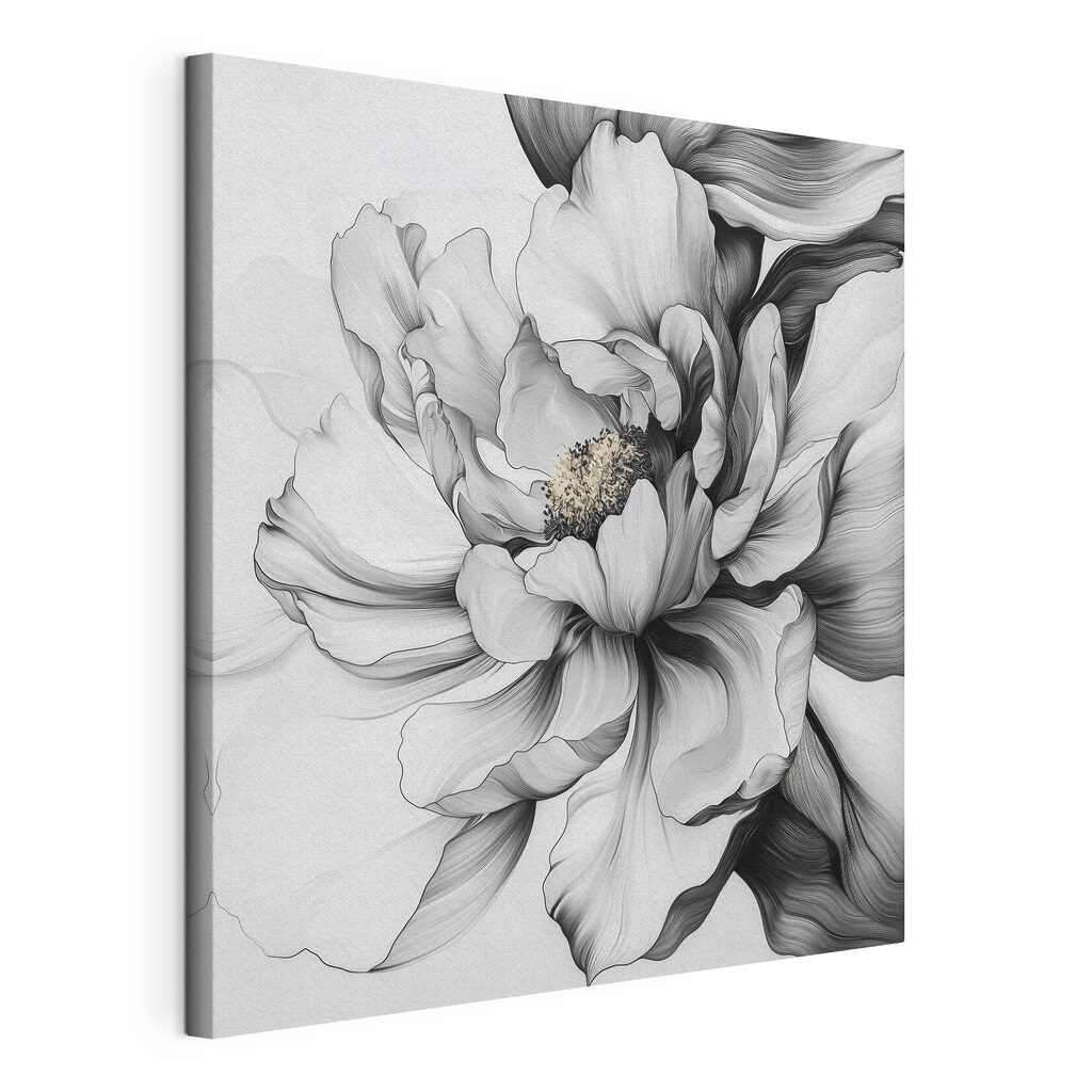Elegant floral design in monochrome hues