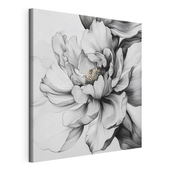 Elegant floral design in monochrome hues