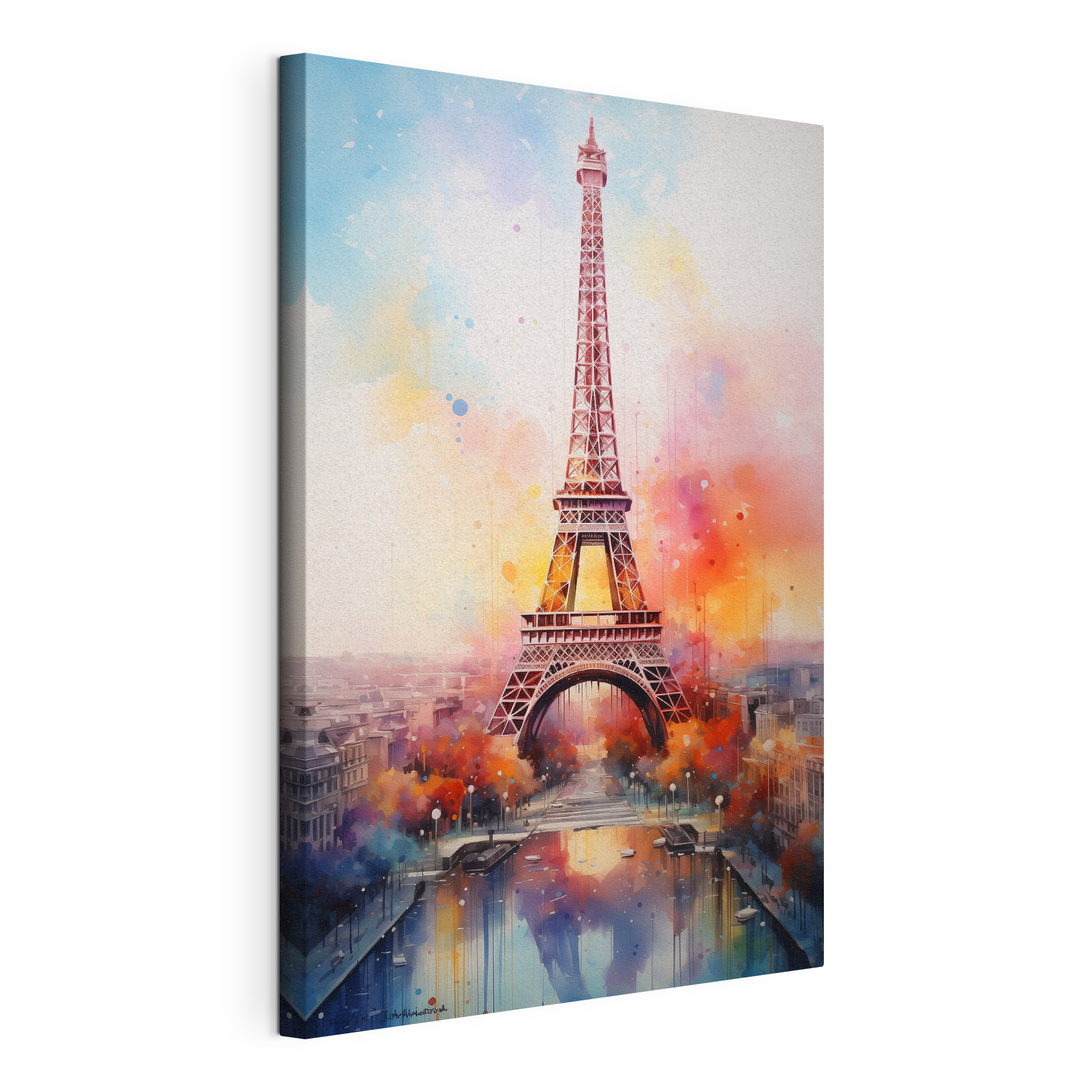 Painting of a tower Painting of a tower