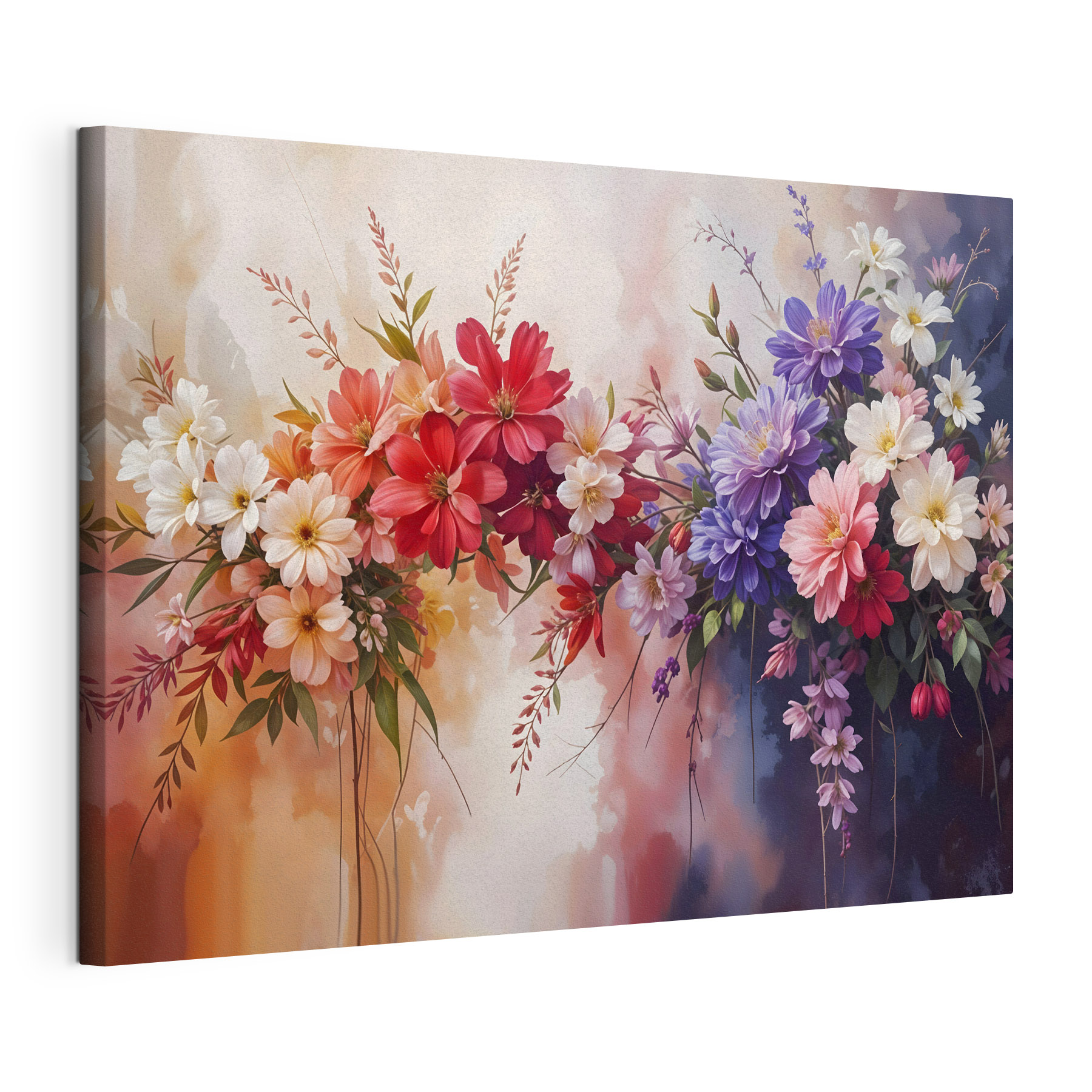 Group of colorful flowers