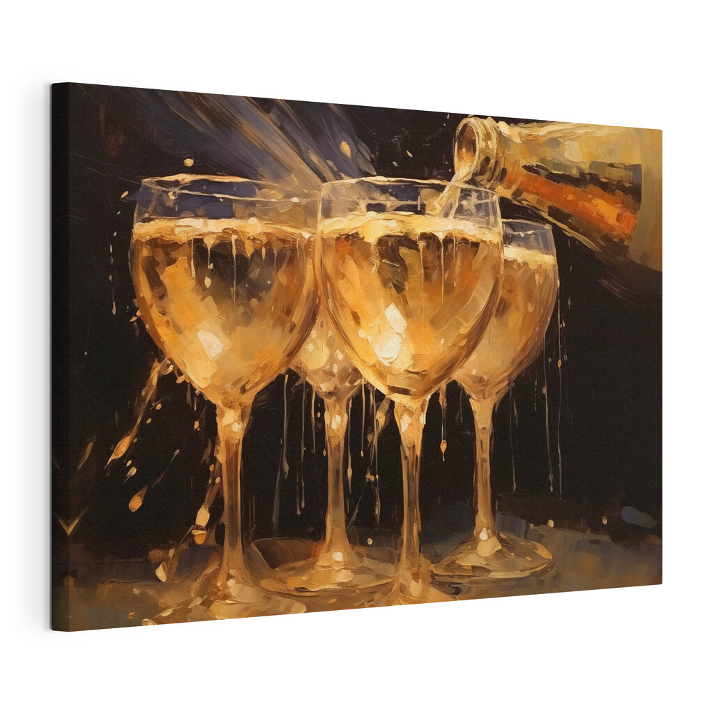 Group of glasses filled with liquid