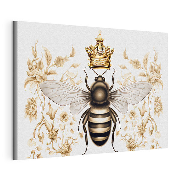 Bee with a crown on its head Bee with a crown on its head