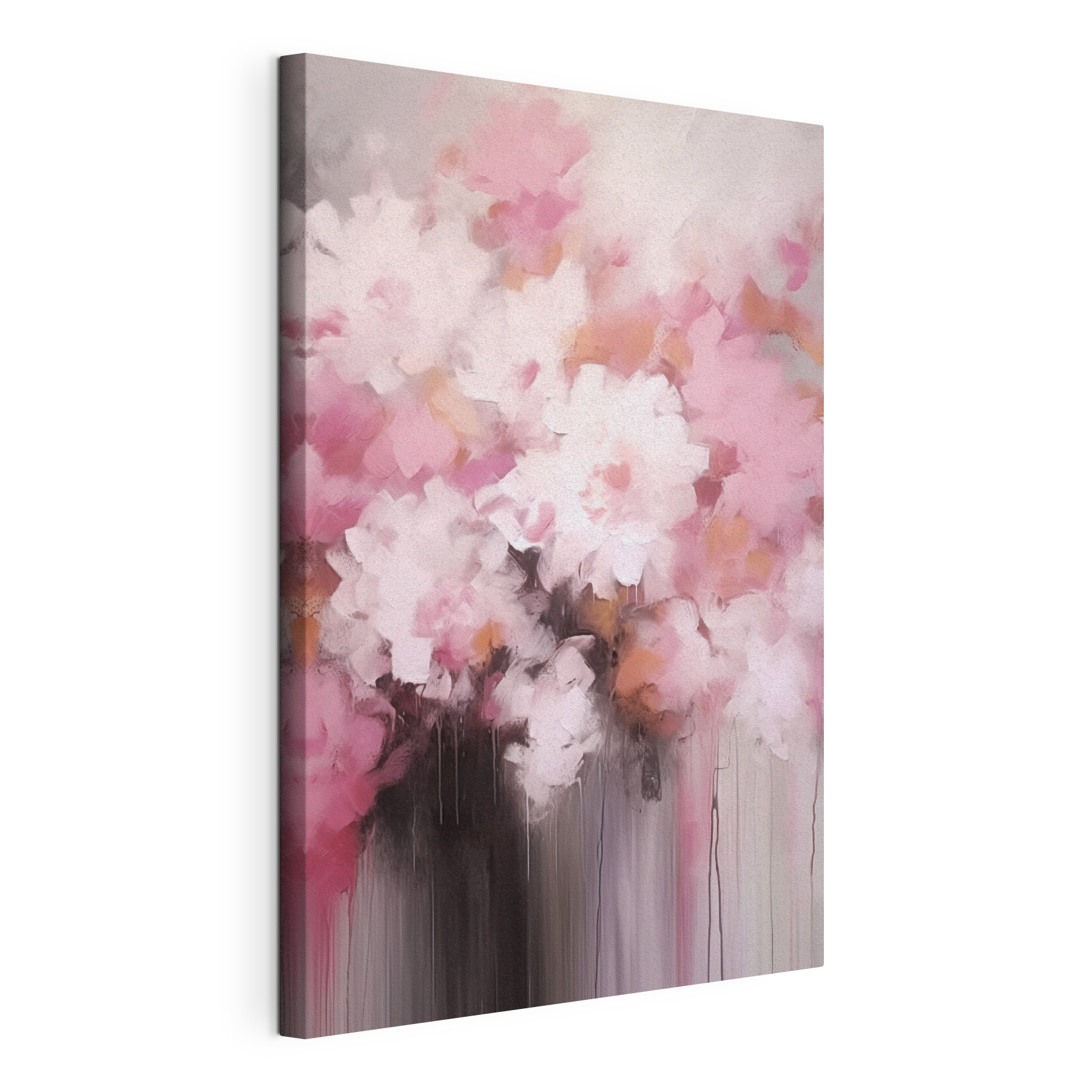 Painting of pink flowers