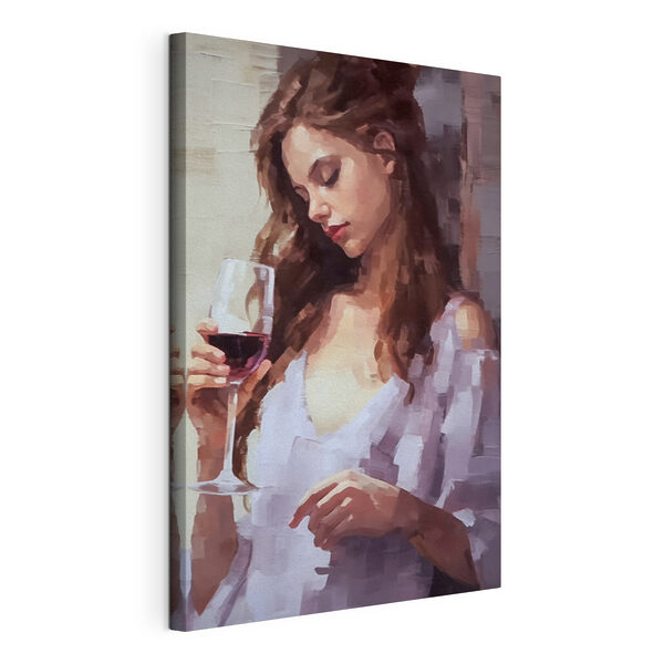 Woman holding a wine glass Woman holding a wine glass