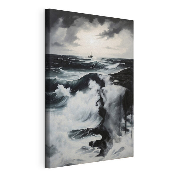 Painting of a ship in the ocean Painting of a ship in the ocean