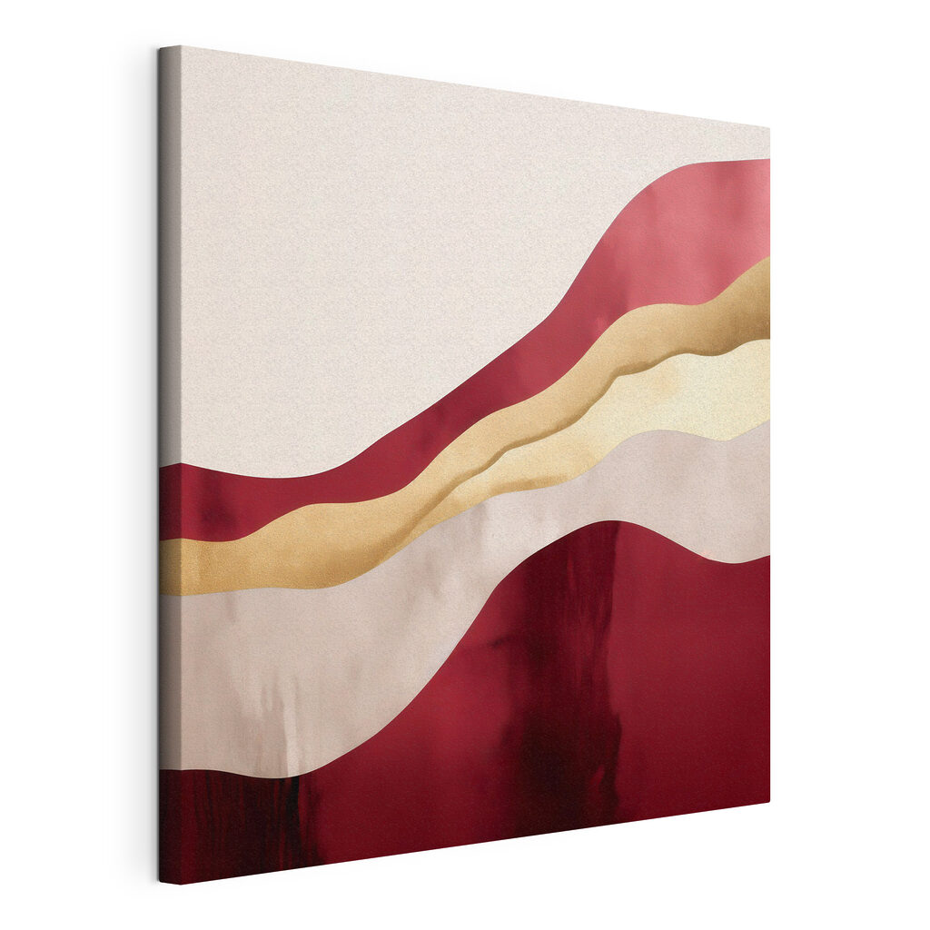 Red and white wavy pattern Red and white wavy pattern