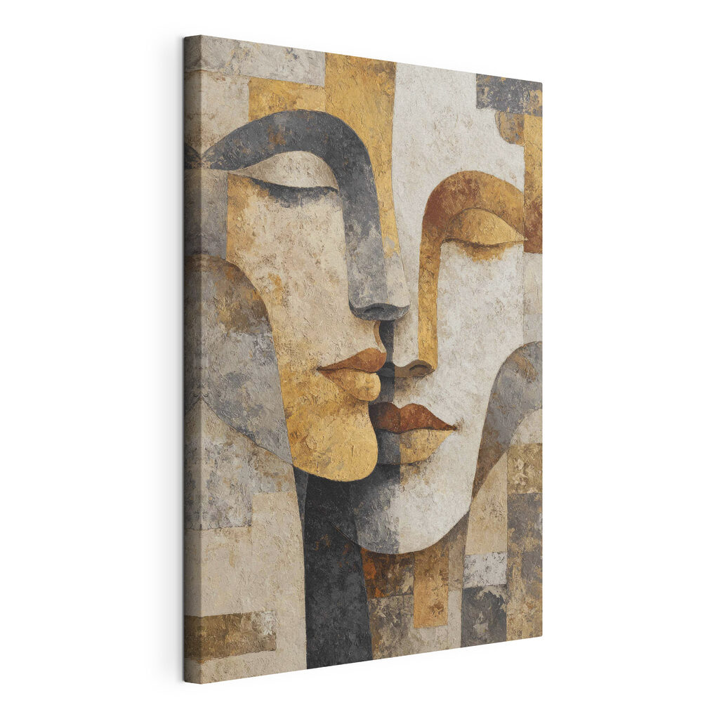 Painting of two faces