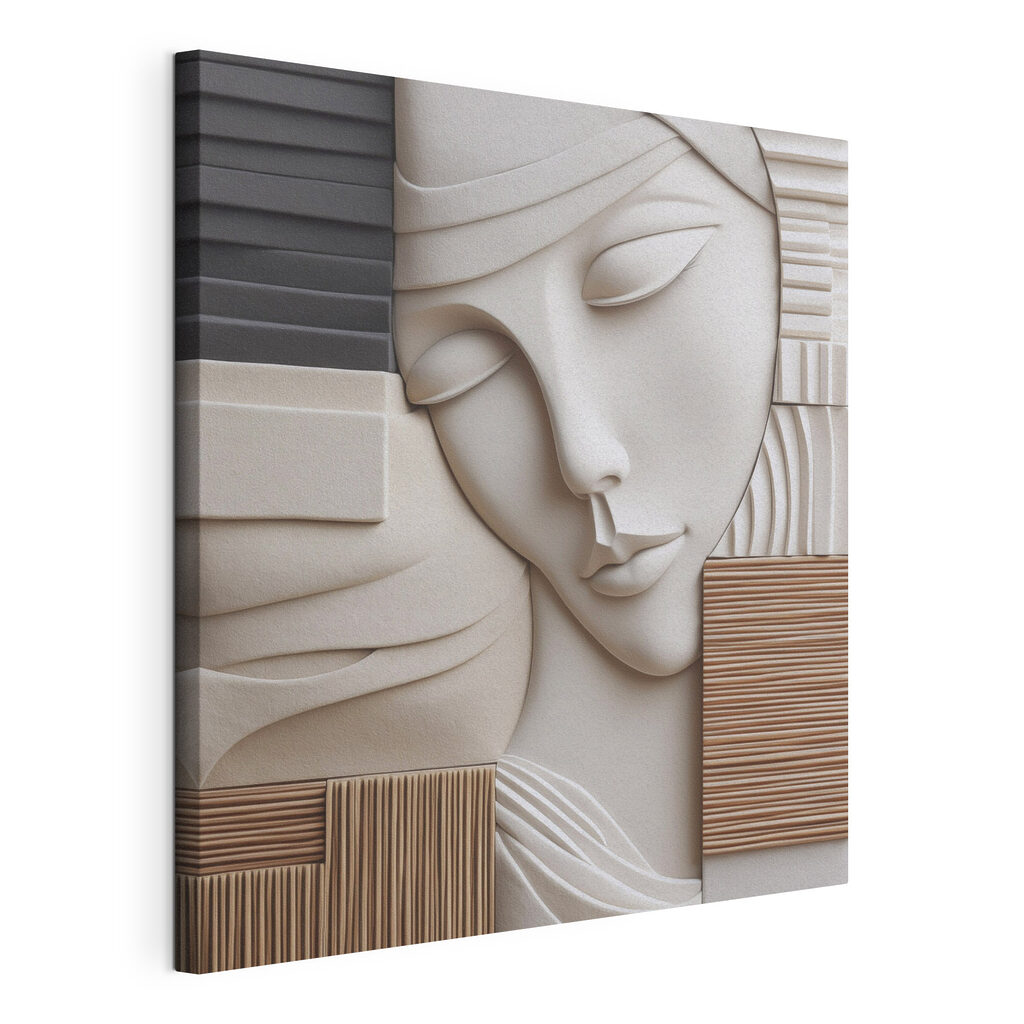 Sculpture of a woman's face