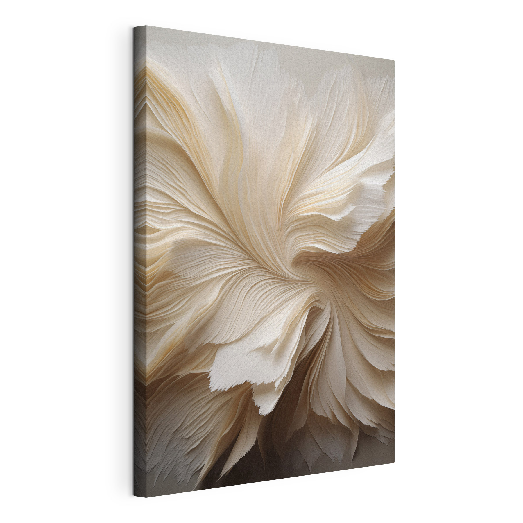 Soft layers create a gentle flow