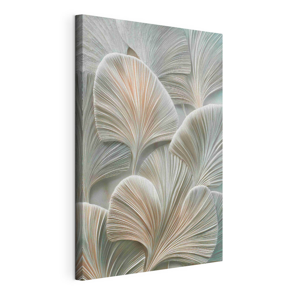 Delicate leaves in soft hues
