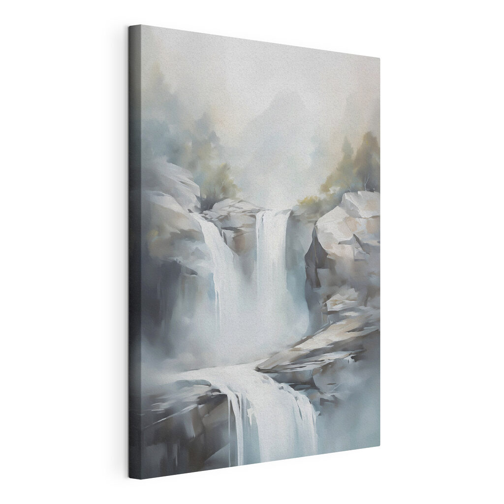 Waterfall in the fog
