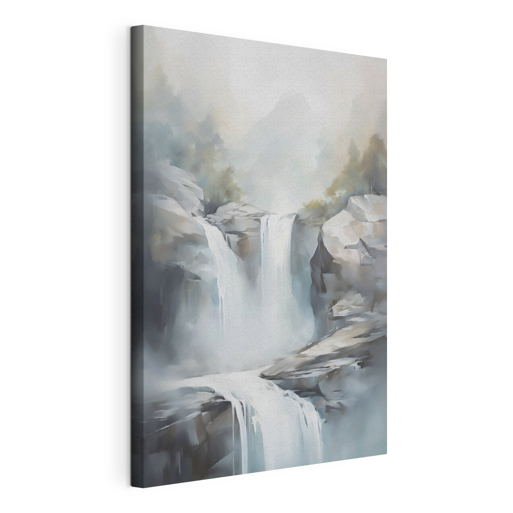 Waterfall in the fog
