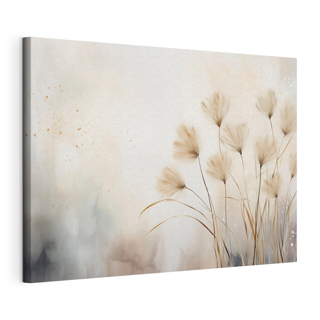 Gentle grasses dance in soft breeze