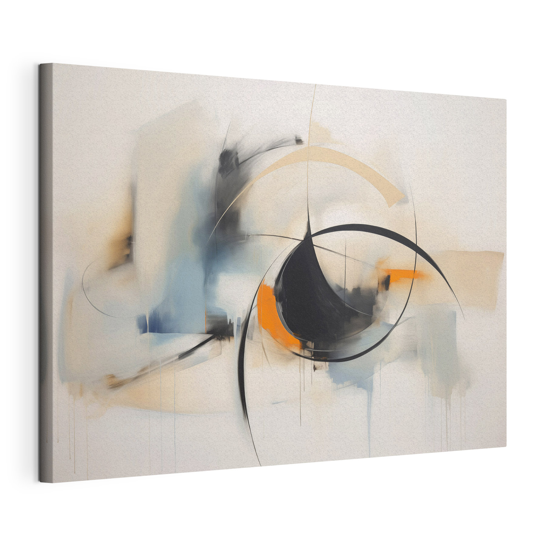 Painting of a circle and a circle