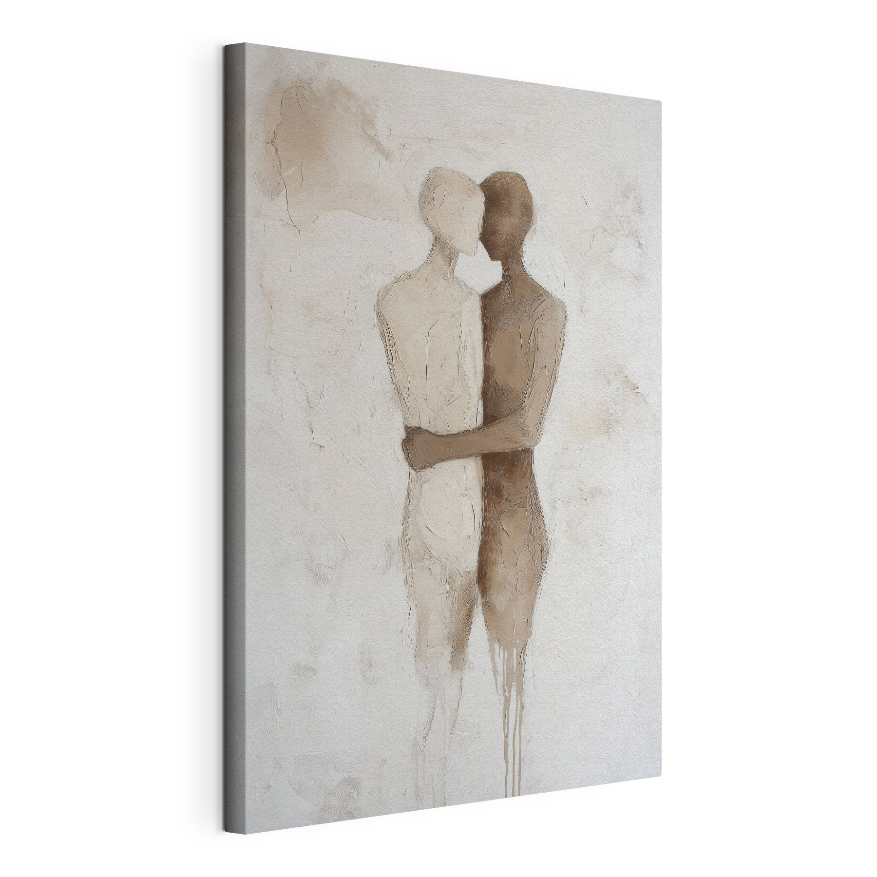 Drawing of two people hugging Drawing of two people hugging