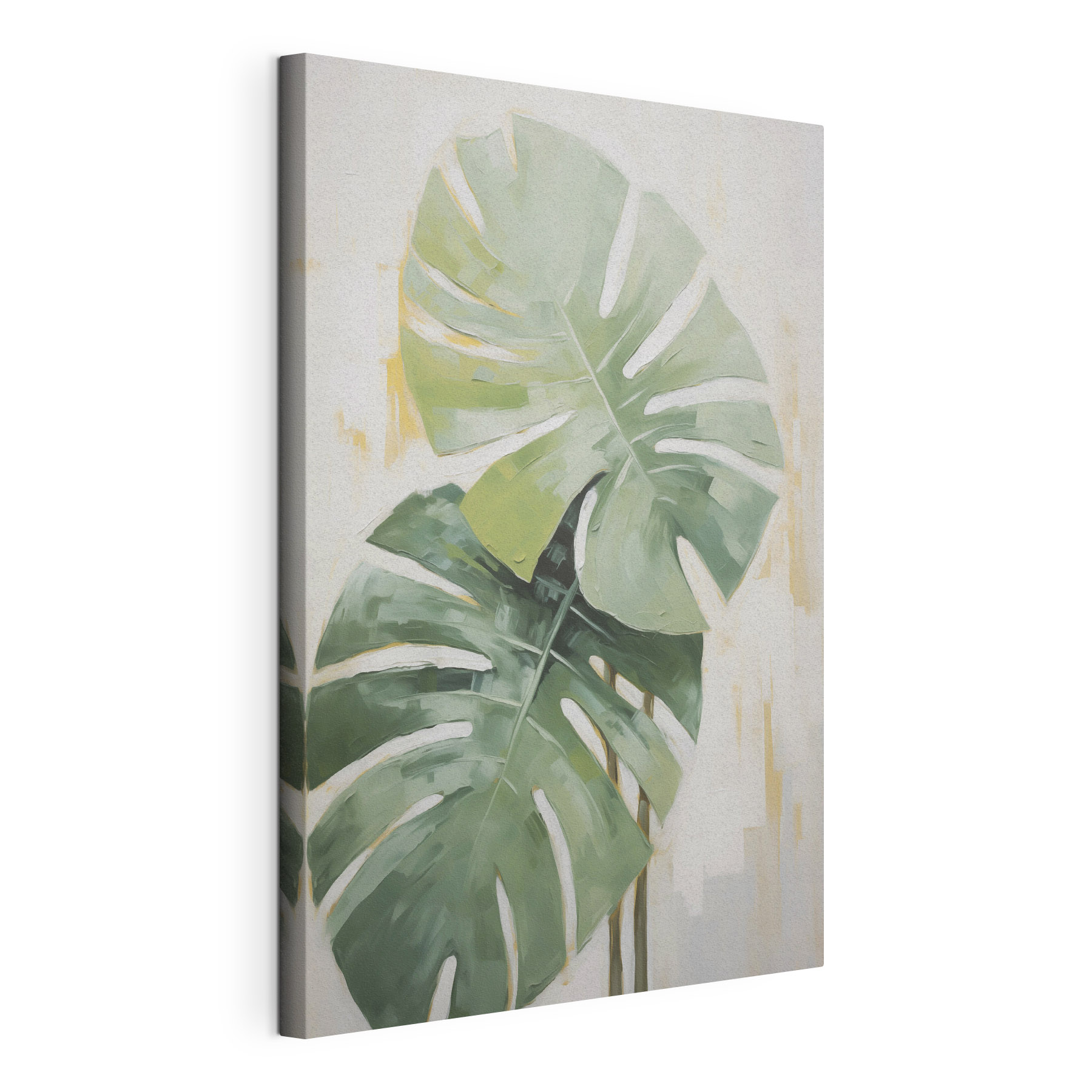 Painting of a large leaf