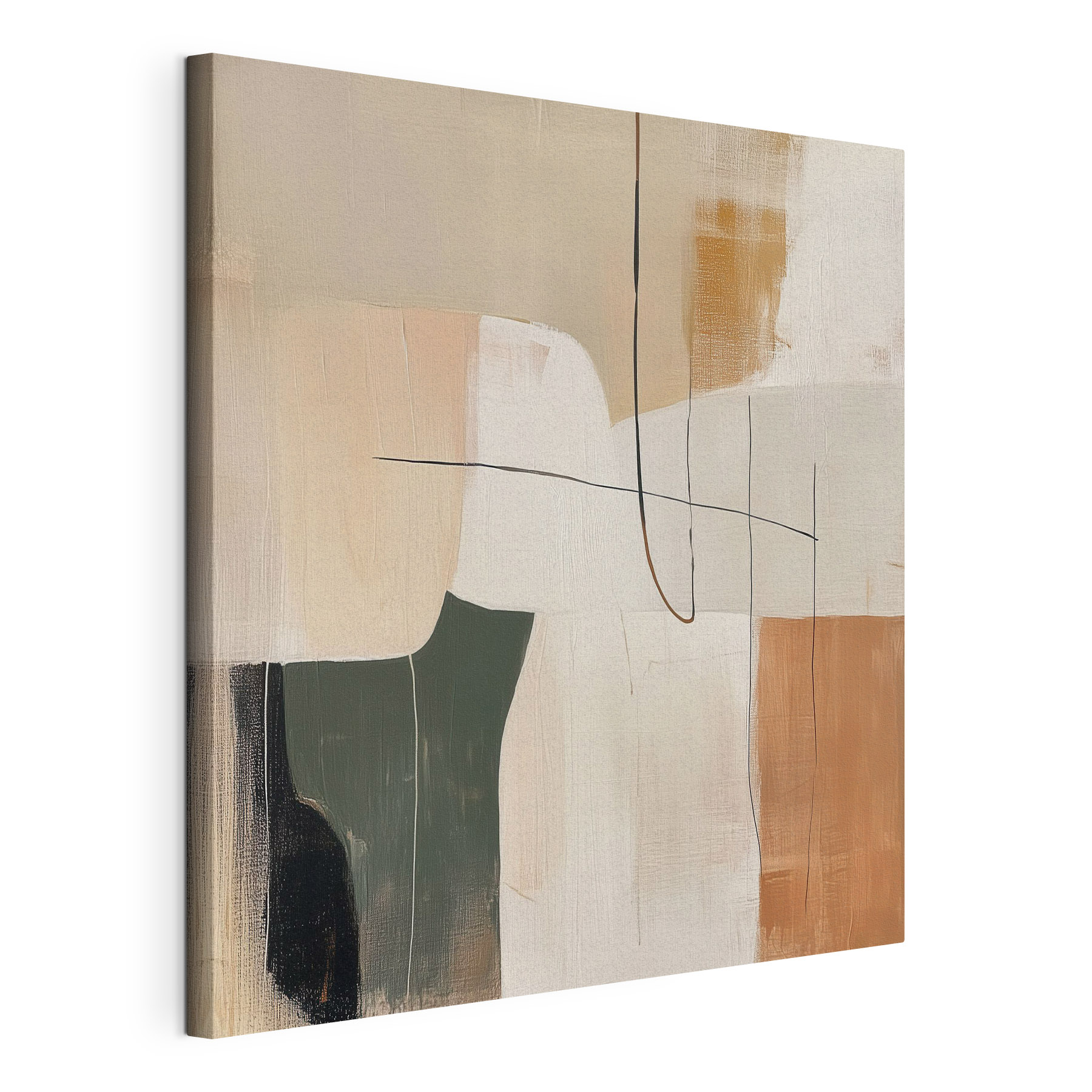 Painting of a white and brown art