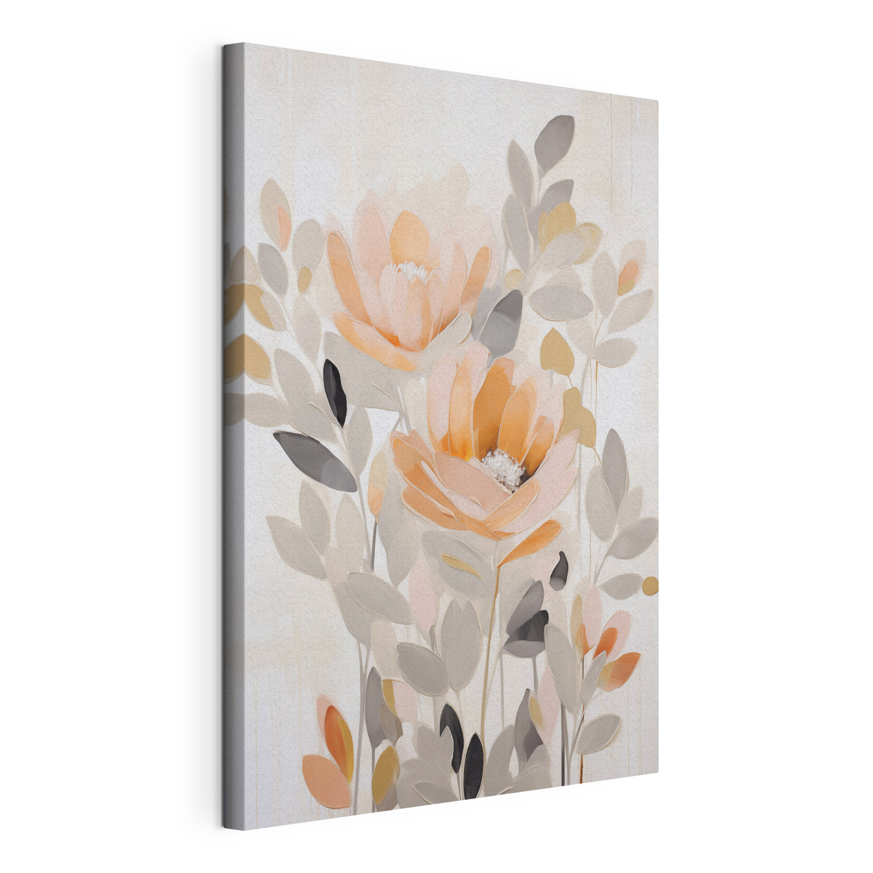 Painting of flowers and leaves Painting of flowers and leaves