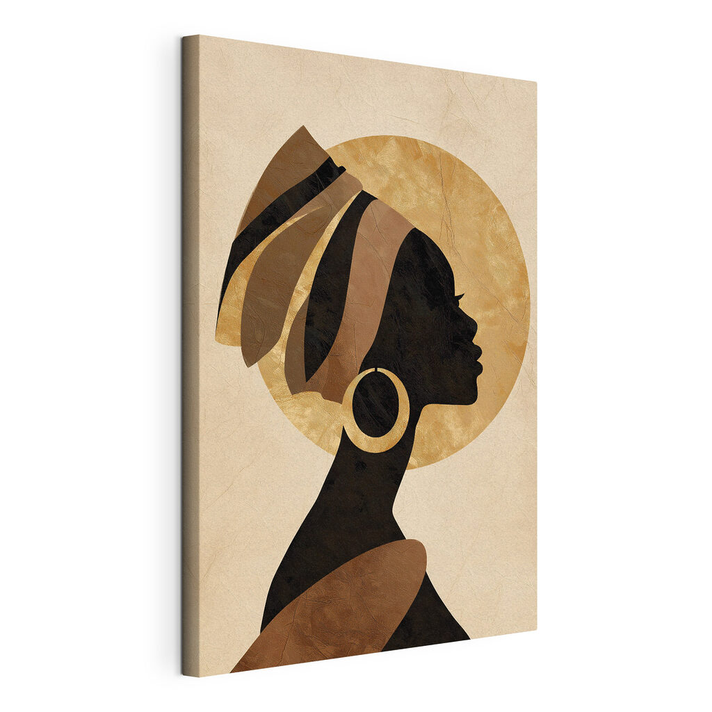 Profile of a woman with a turban